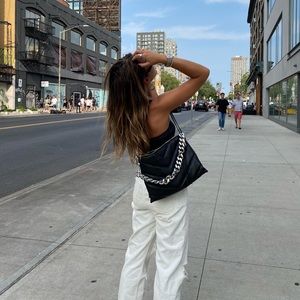 Rebecca Minkoff Edie Maxi Crossbody Black W/ chain